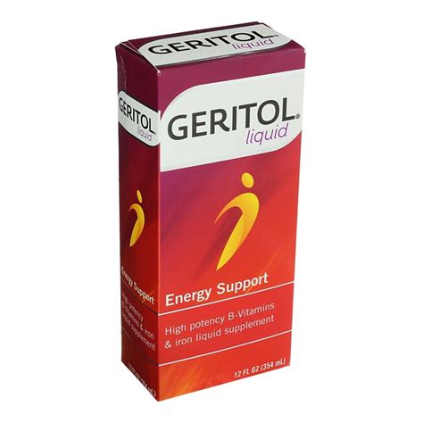 Geritol Liquid High Potency B Vitamin And Iron Supplement Shop Vitamins