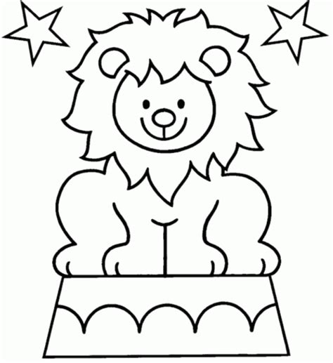 Circus Lion Page Coloring Pages