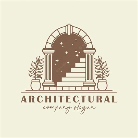 Premium Vector Antique Arch Logo Template