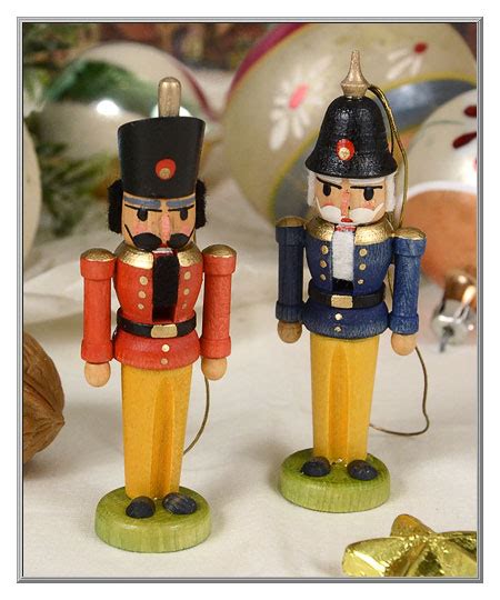 Christmas Shop 1980s Nutcracker Wood Ornaments From East Germany D