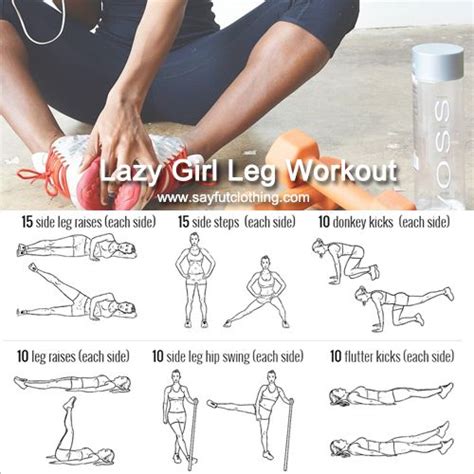 Lazy Girl Leg Workout Leg Workout Health And Fitness Apps Best Workout Routine