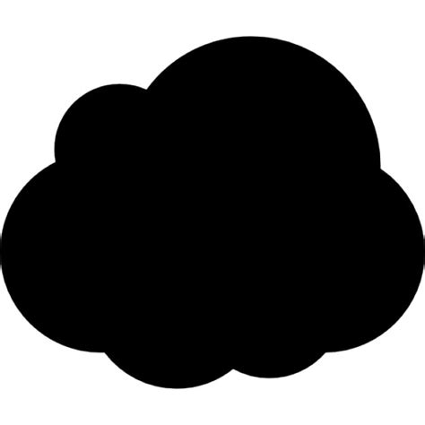 Dark Cloud Shape Icons Free Download