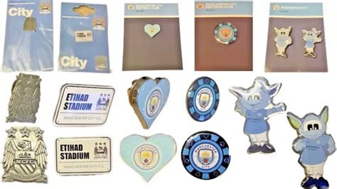 Manchester City Badges Official Football Soccer Pins Man City Fans Club