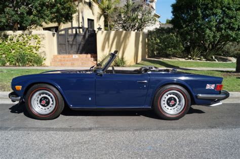 1973 Tr6 Stunning Example In Original Sapphire Blue Color With Rare