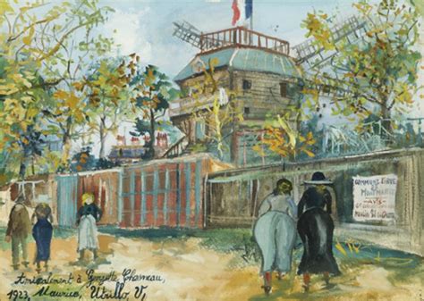 Moulin De La Galette Montmartre 1923 Par Maurice Utrillo Sur Le Site