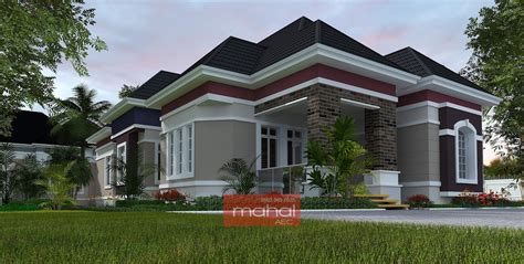 Contemporary Nigerian Residential Architecture Iyede House 4 Bedroom Bungalow