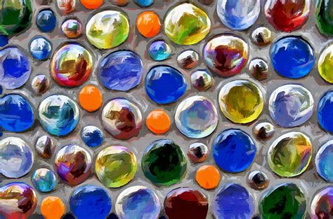 Abstract Digital Art Multi Colored Glass Balls Photograph By Aleksandr Volkov