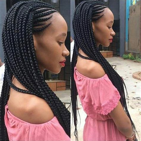 Ideas and photos of the latest trendy haircuts for. Beautiful Ghana Weaving styles you should Rock! | Kamdora