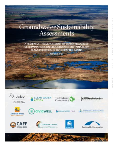 Ngos Release Evaluation Of Dwrs Determinations On 2020 Groundwater