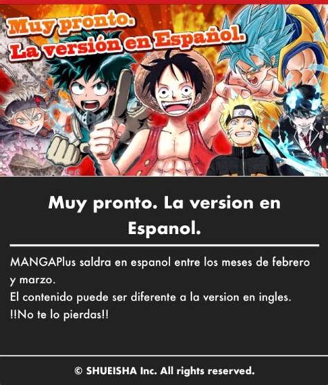 Manga Plus Permitirá Leer Manga En Español Y Gratis En Unas Semanas