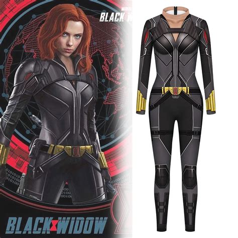Color Cosplayer Black Widow Cosplay Costume For Woman Purim Carnival