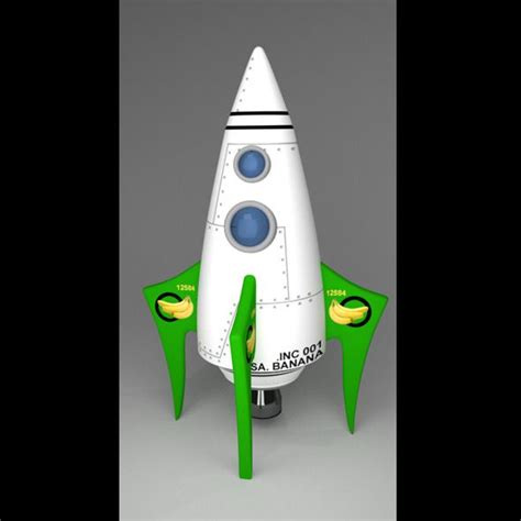 A White And Green Model Of A Space Shuttle