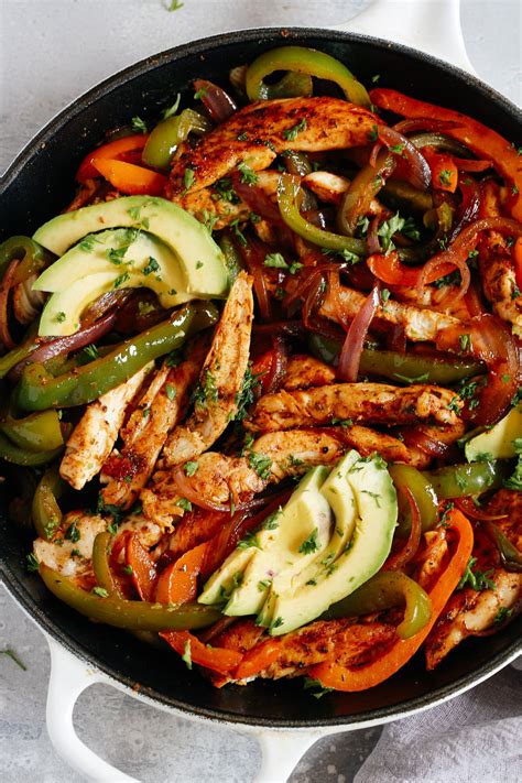 Skillet Chicken Fajitas Primavera Kitchen