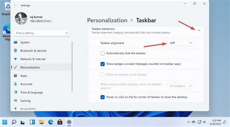Windows 10 Taskbar Left Side
