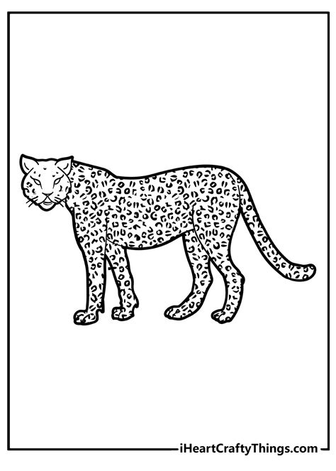 Coloring Pages Of Cheetahs Coloring Home
