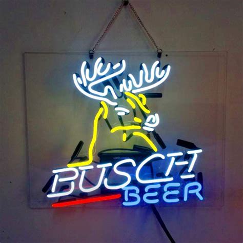 Custom Made Busch Beer Neon Sign Light Real Glass Neon Bulbs Tube