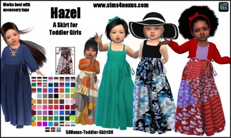 Hazel Skirt For Toddler Girls By Samanthagump At Sims 4 Nexus Sims 4