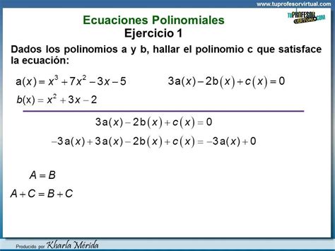 Polinomios Ecuaciones Polinomiales Ejercicio Youtube
