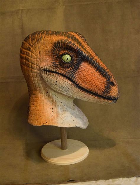 Dinosaur Velociraptor Mask Fursuit Latex Jurassic Park