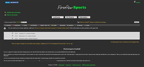 Auch live streams von anderen sportarten wie tennis, formel 1, rugby, gibt es jeden tag online. FirstRow | Fußball-Live-Streams kostenlos bei ...