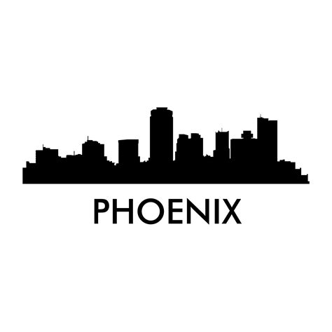 Pheonix Skyline Decal Silhouette Clip Art Library