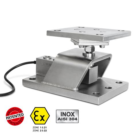 Questo sensore in grado di soddisfare la gamma di 10 tonnellate a 100 tonnellate di misura di precisione. Kit in acciaio INOX serie "KSBX", per celle di carico shear