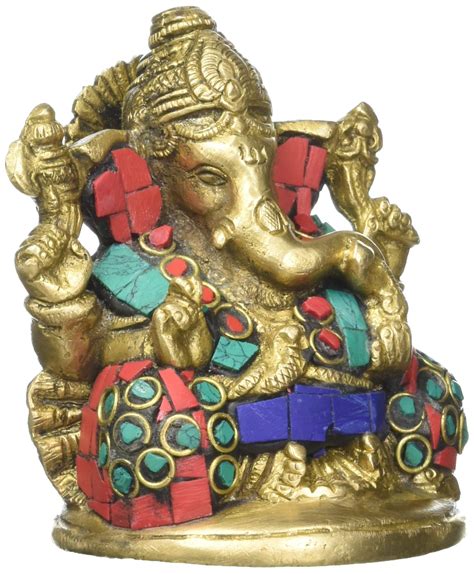 Buy Lord Ganesh Ganpati Elephant Hindu God Made From Brass Sculpture In