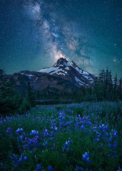 Russell Lake Oregon Photo By Steve Schwindt Milky Way Landscape