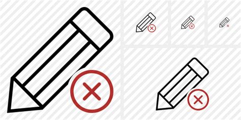 Edit Cancel Icon Outline Duo Professional Stock Icon And Free Sets