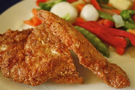 This is made with pork. Miri in the Village » KFP Chicken Schnitzel Recipe