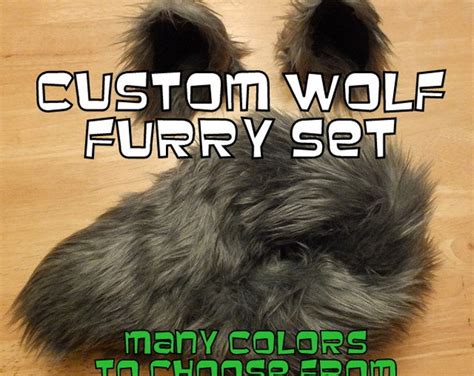 Wolf Halloween Costume Wolf Ears And Wolf Tail Custom Choose Etsy