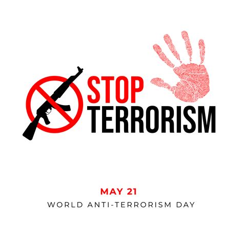 Stop Terrorism Anti Terrorism Day 6040713 Vector Art At Vecteezy