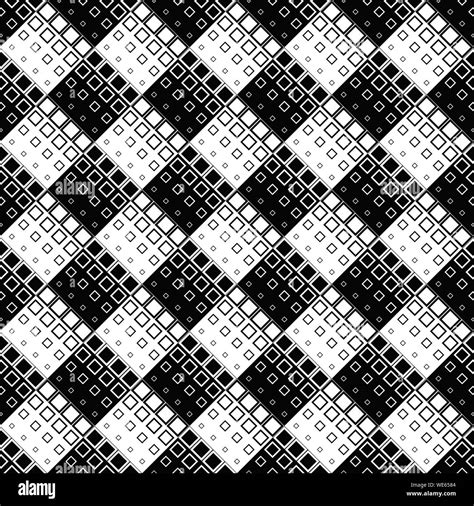 Geometrical Seamless Monochrome Diagonal Square Pattern Background