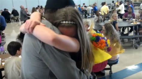 Military Stepdad Surprises Daughter At Lunch