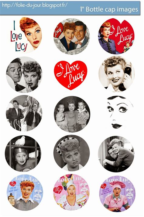 Free Bottle Cap Images I Love Lucy Free Bottle Cap Template