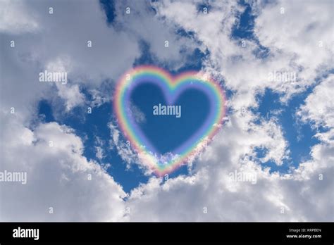 Heart Shaped Rainbow Stock Photos And Heart Shaped Rainbow