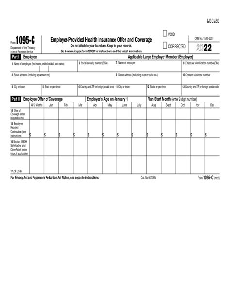 2022 Form Irs 1095 C Fill Online Printable Fillable Blank Pdffiller
