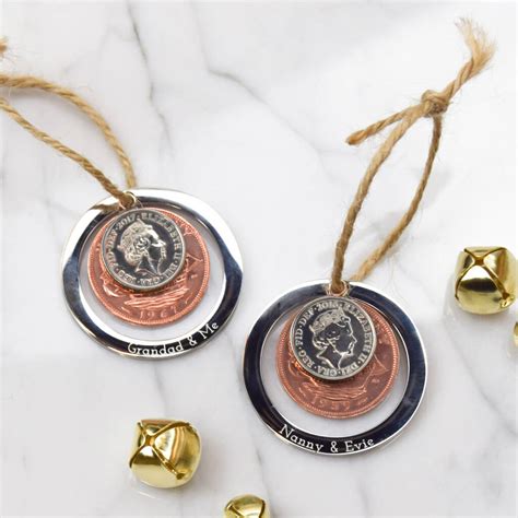 Personalised Silver Coin Decoration By Mw Studio