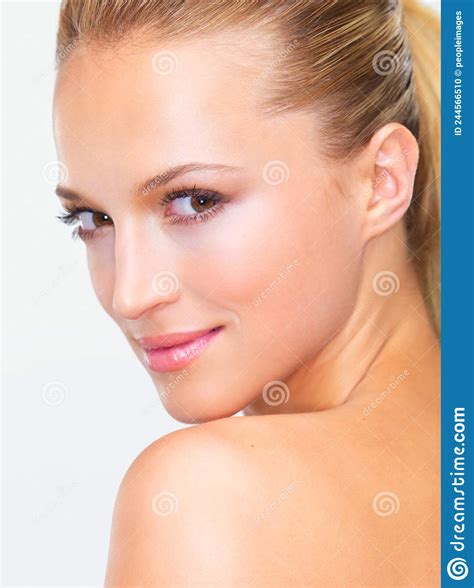 soft skin you just want to touch closeup portrait of a beautiful blonde woman with flawless