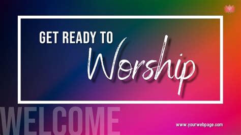 Copy Of Copy Of Worship Welcome Postermywall
