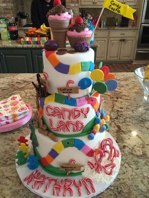 Candyland Birthday Party Ideas Photo 10 Of 19 Birthday Party Cake
