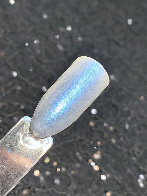 Faery Lore White Iridescent Nail Polish With Blue Shimmer Etsy