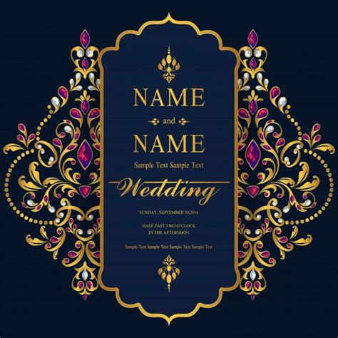 Wedding Invitation Card Templates. | Indian wedding invitation cards, Wedding invitation card ...
