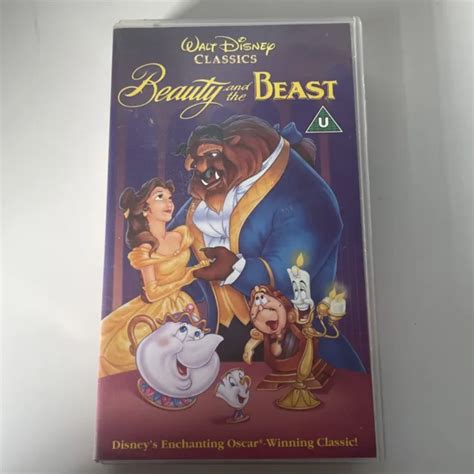 Walt Disney Classics Beauty And The Beast Vhs Vintage Video Tested