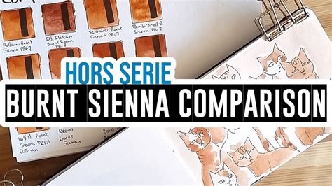 Comparison Of Burnt Sienna Watercolors Youtube