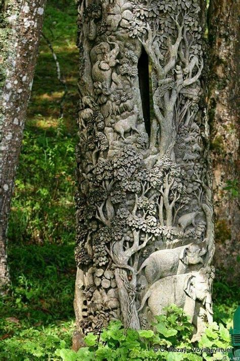 Feeling Treerific Carvings Carved Tree Stump Tree Carving Tree