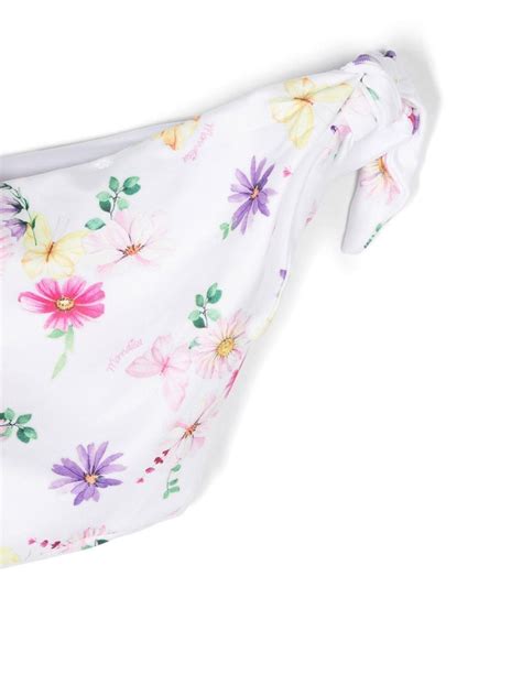 Monnalisa Floral Print Ruffled Bikini Set Farfetch