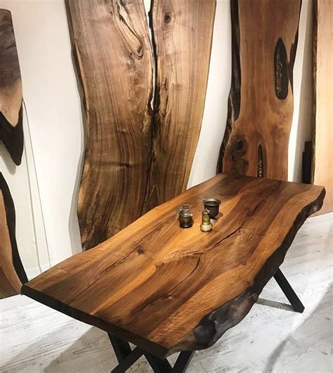 Live edge kitchen table canada. Live Edge Walnut Kitchen Tables - Woodify Canada
