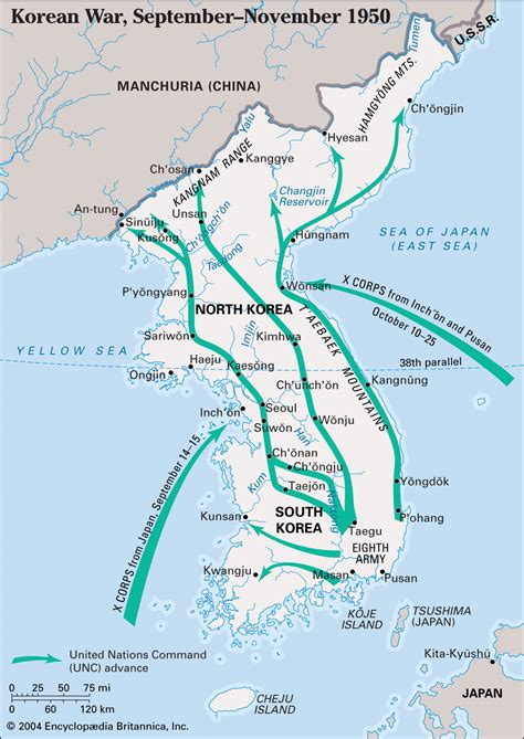 Korean War 1950 1953 Map