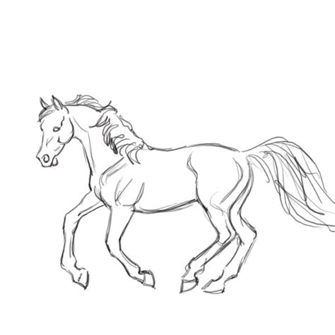 How To Draw A Mustang Horse